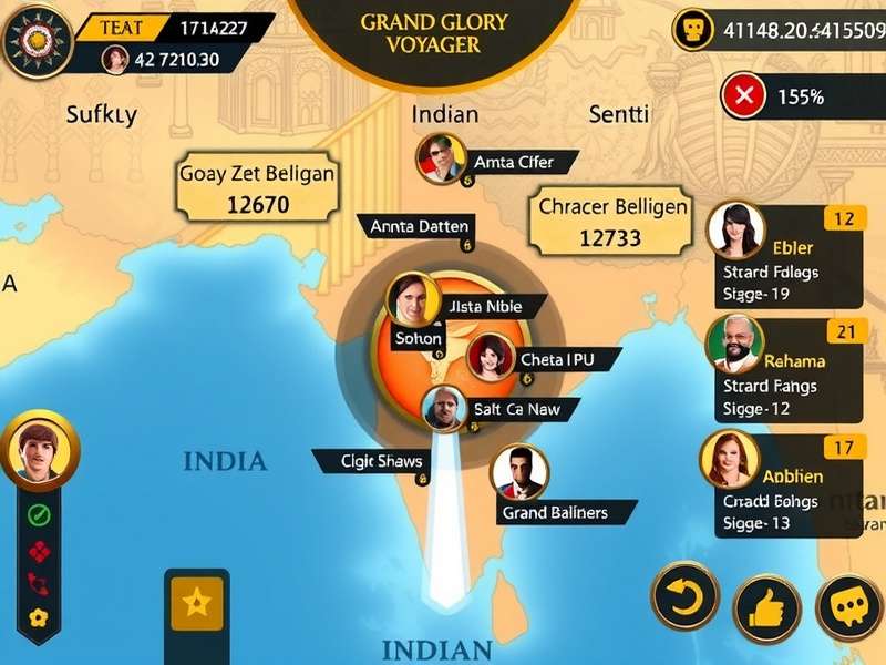 Map showing Grand Glory Voyager popularity across Indian states